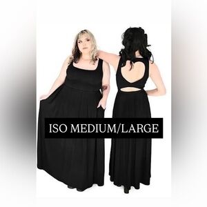 ISO Foxblood Heart-Back Maxi Dress
